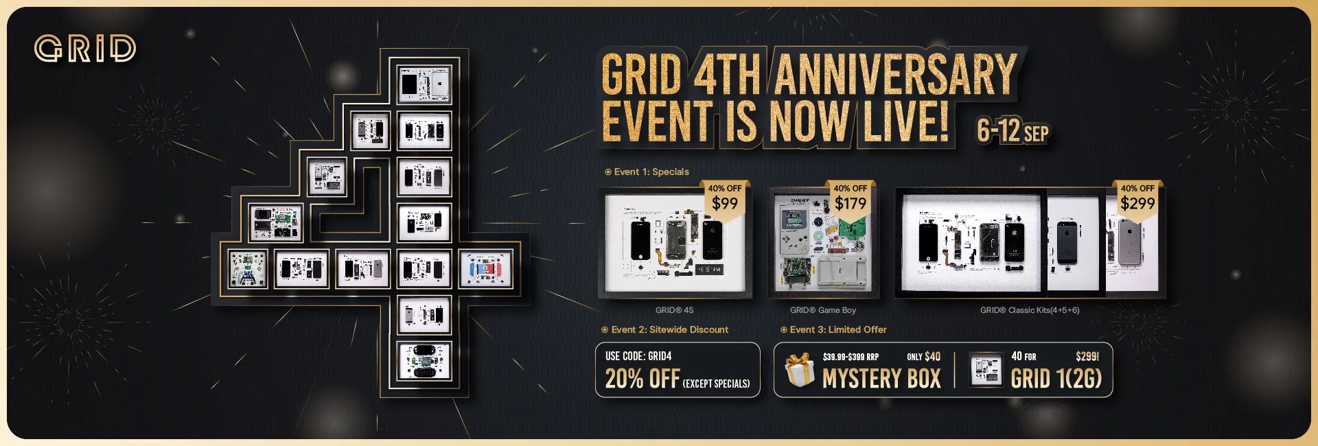 GridStudio celebrates its 4th Anniversary by offering massive discounts